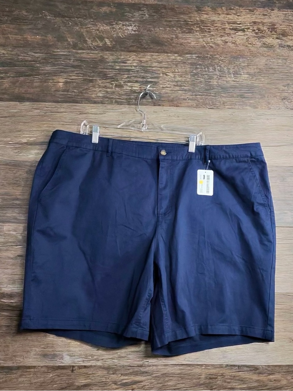 Denim&Co Navy Flat Front Shorts - Classic Summer Staple